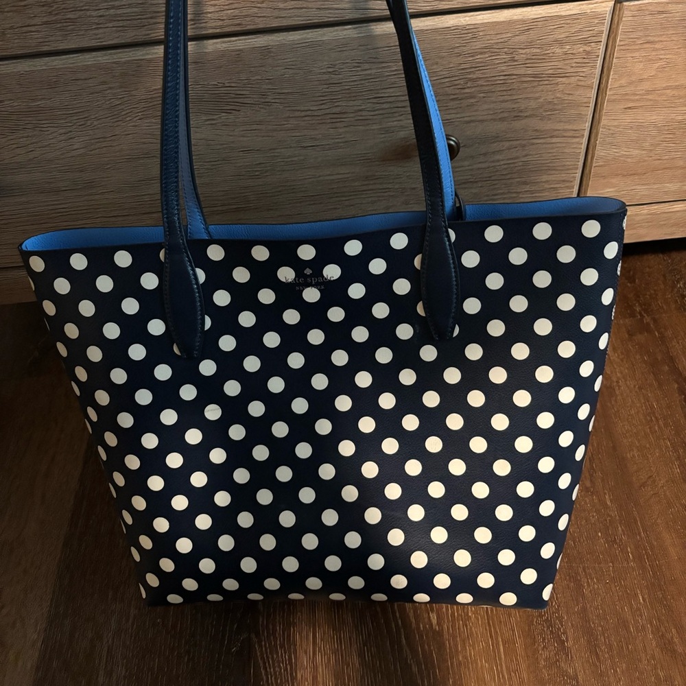 Kate spade polka dot tote bag